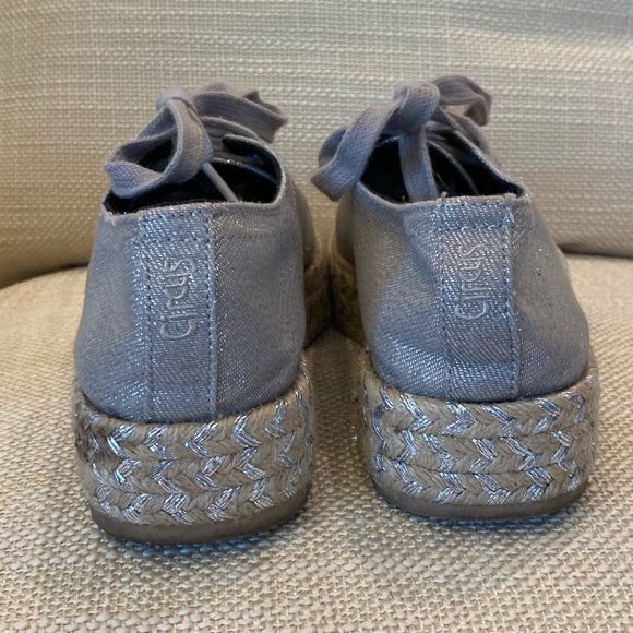 Circus by Sam Edelman Womens Silver Tie Platform w Hemp & Silver Platform / 7M - Picture 5 of 13